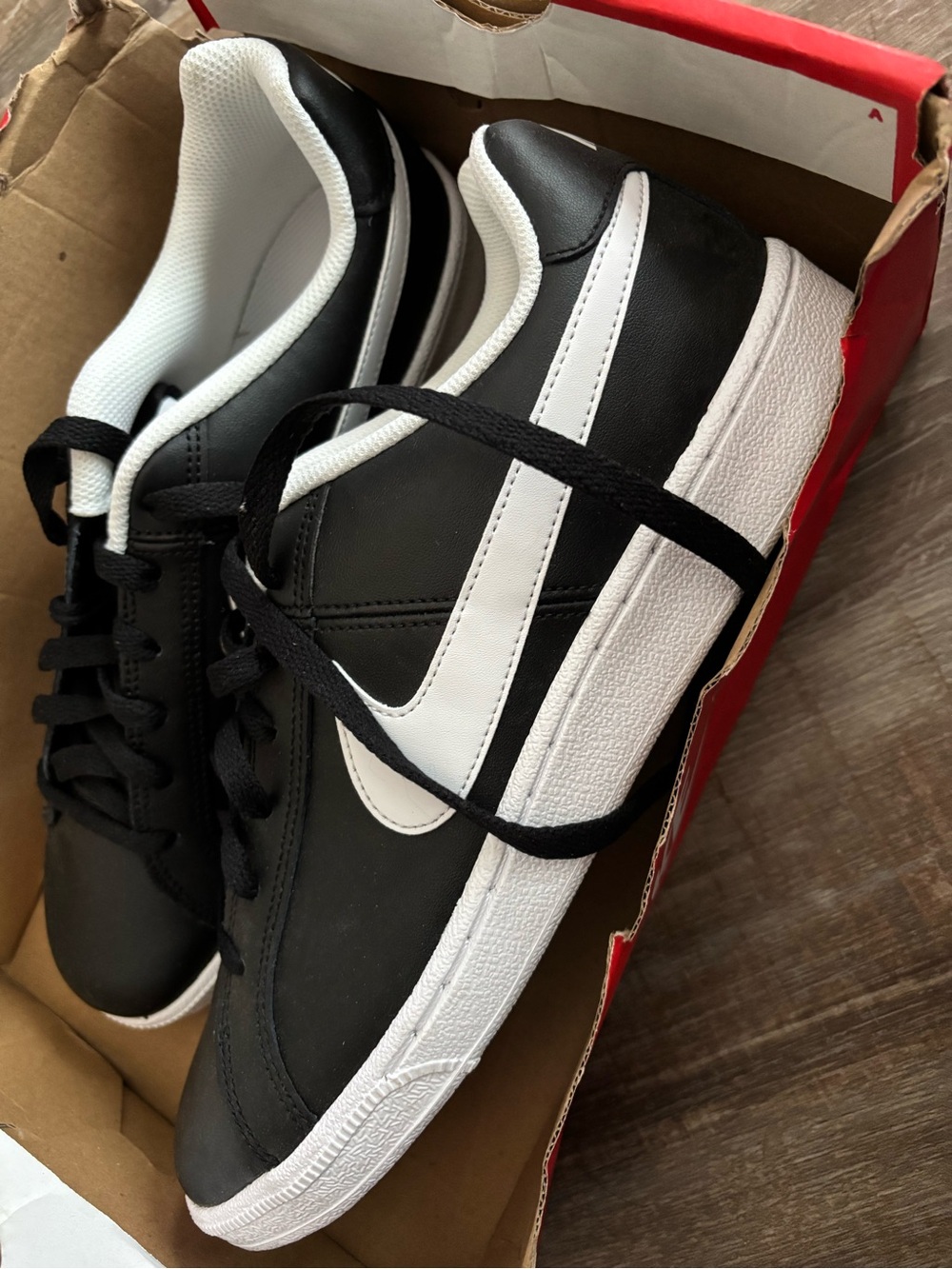 Nike Black and White Low-Top Sneakers